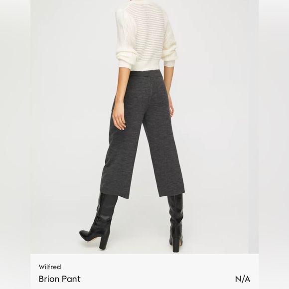 Aritzia Wilfred Brion Pant. Size S. Charcoal Grey. - Picture 2 of 7